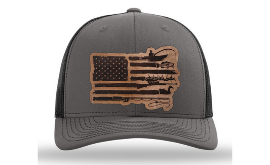 American Flag Hunting and Fishing Hat