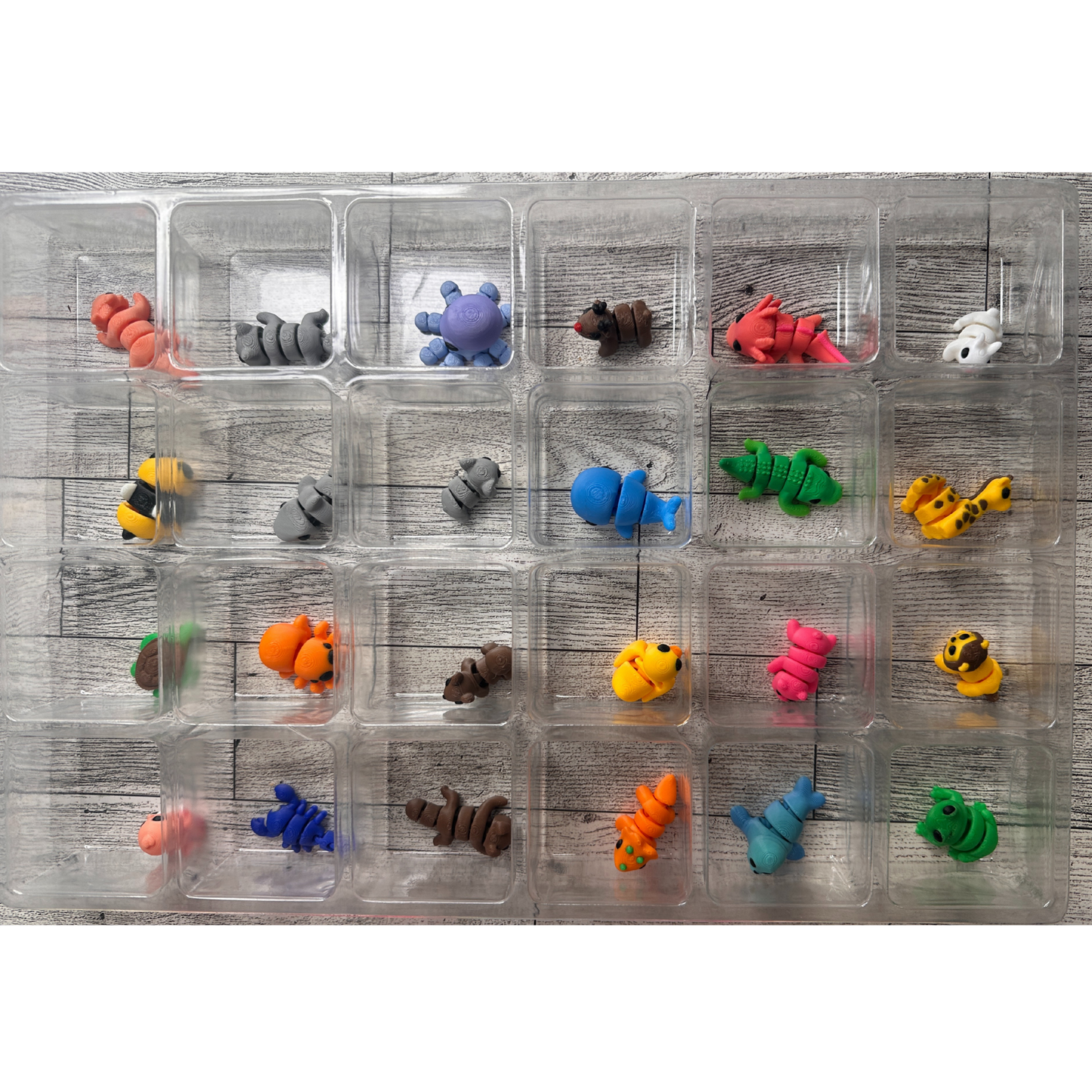 3d Printed Mini Articulated Animals Christmas Advent Calendar Countdown