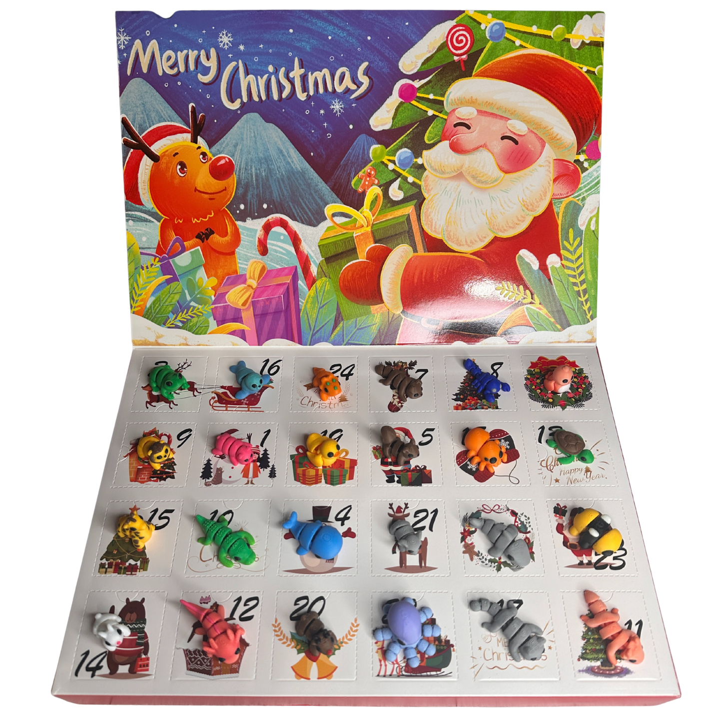 3d Printed Mini Articulated Animals Christmas Advent Calendar Countdown