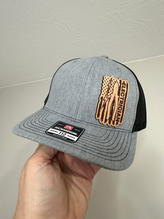 Electrician American Flag Hat
