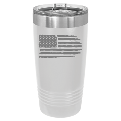 Tattered American Flag 20oz Tumbler