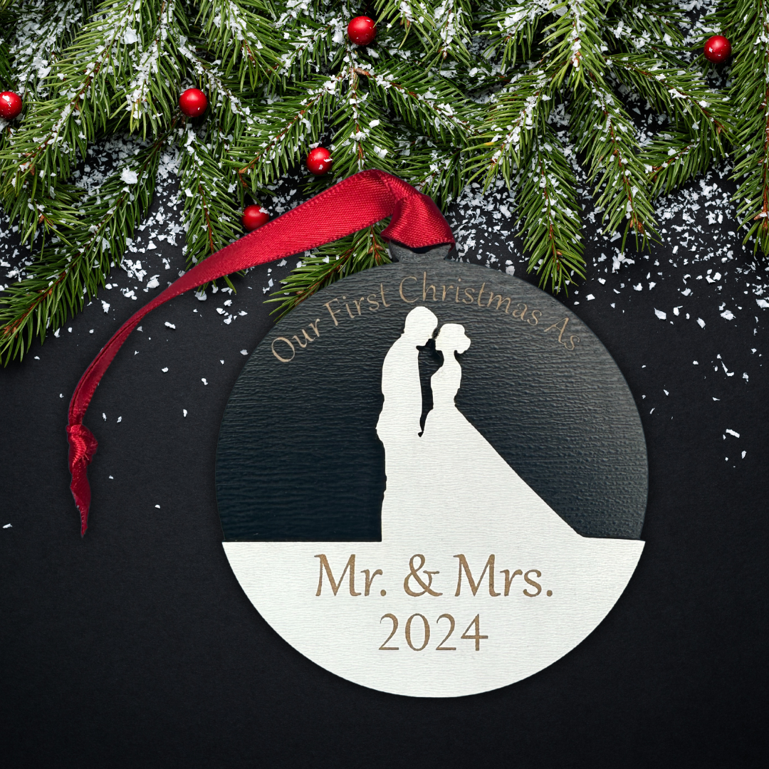 Our First Christmas as Mr and Mrs Ornament