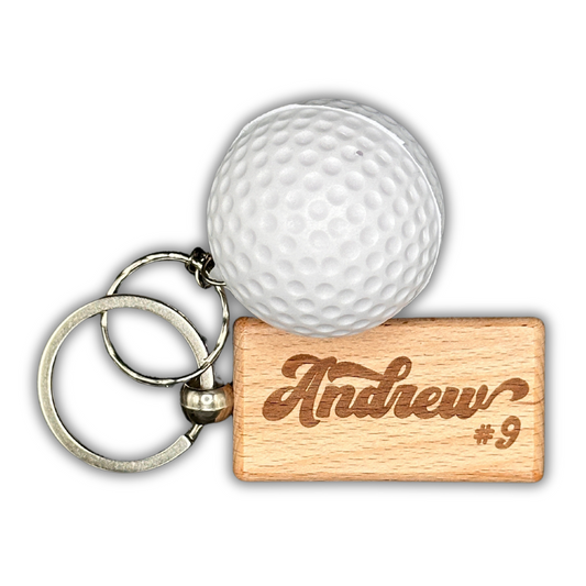 Golf Ball Personalized Keychain