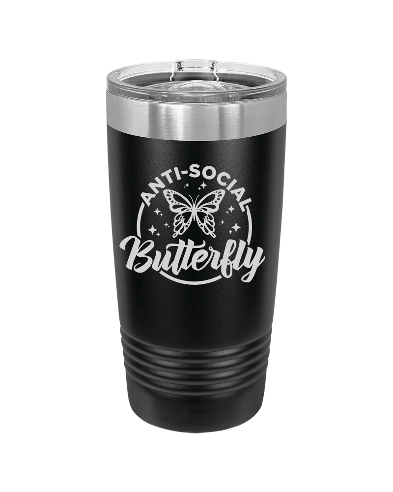 Anti-Social Butterfly Tumbler