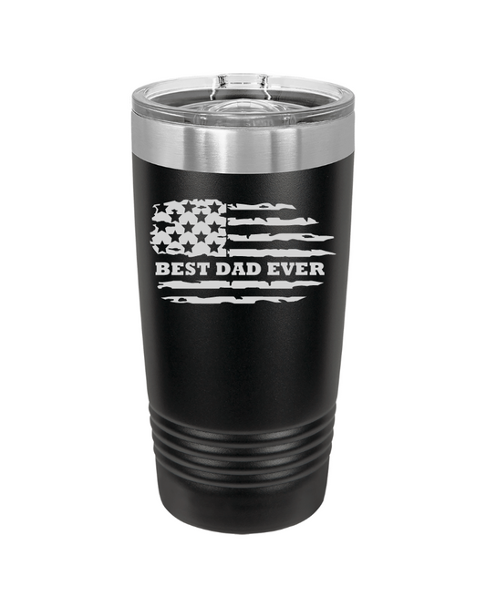 Best Dad Ever American Flag 20oz Tumbler