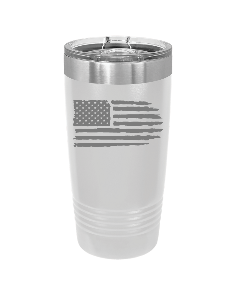 Tattered American Flag 20oz Tumbler