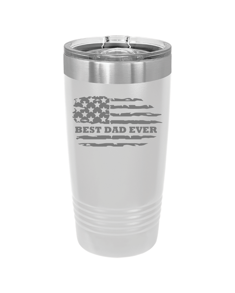 Best Dad Ever American Flag 20oz Tumbler