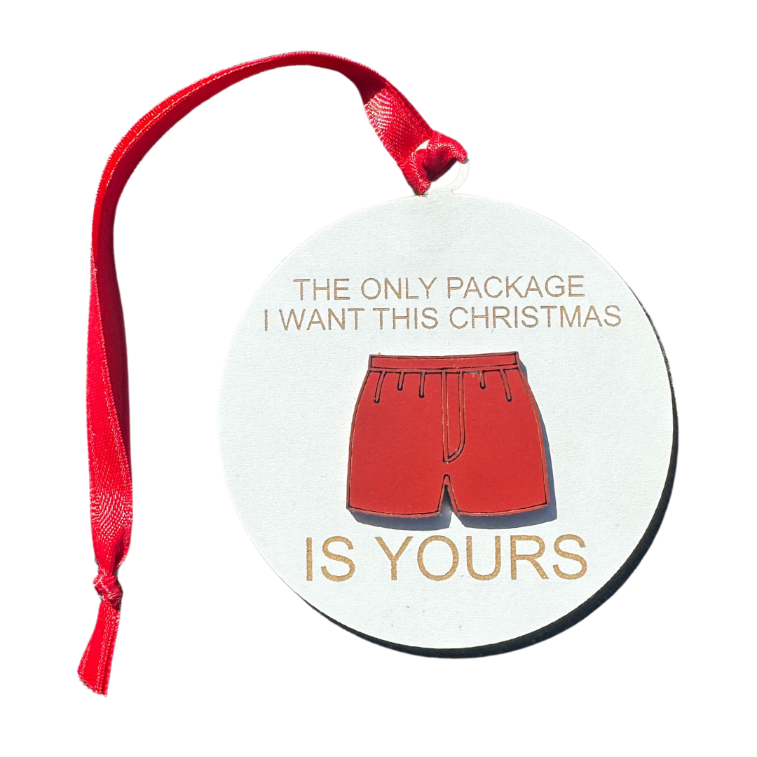 The Only Package I Want for Christmas IS YOURS Ornament