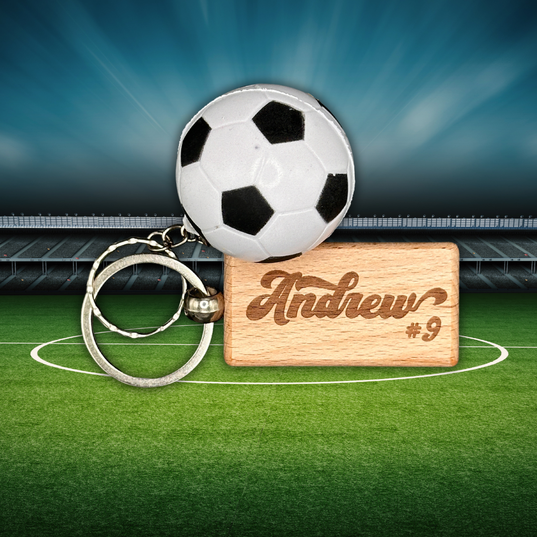 Soccer Ball Personalized Keychain