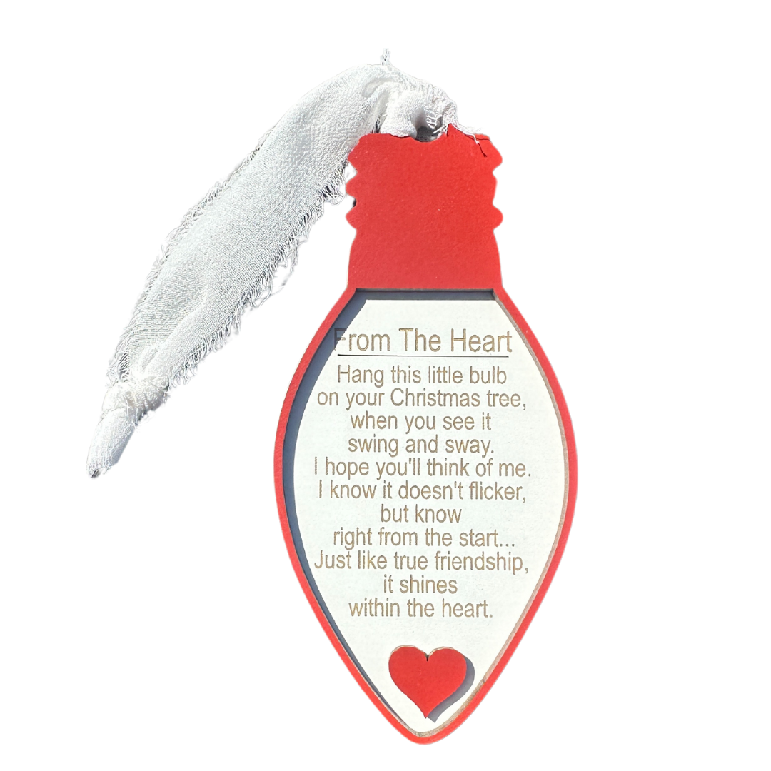 From the Heart - Friendship Ornament