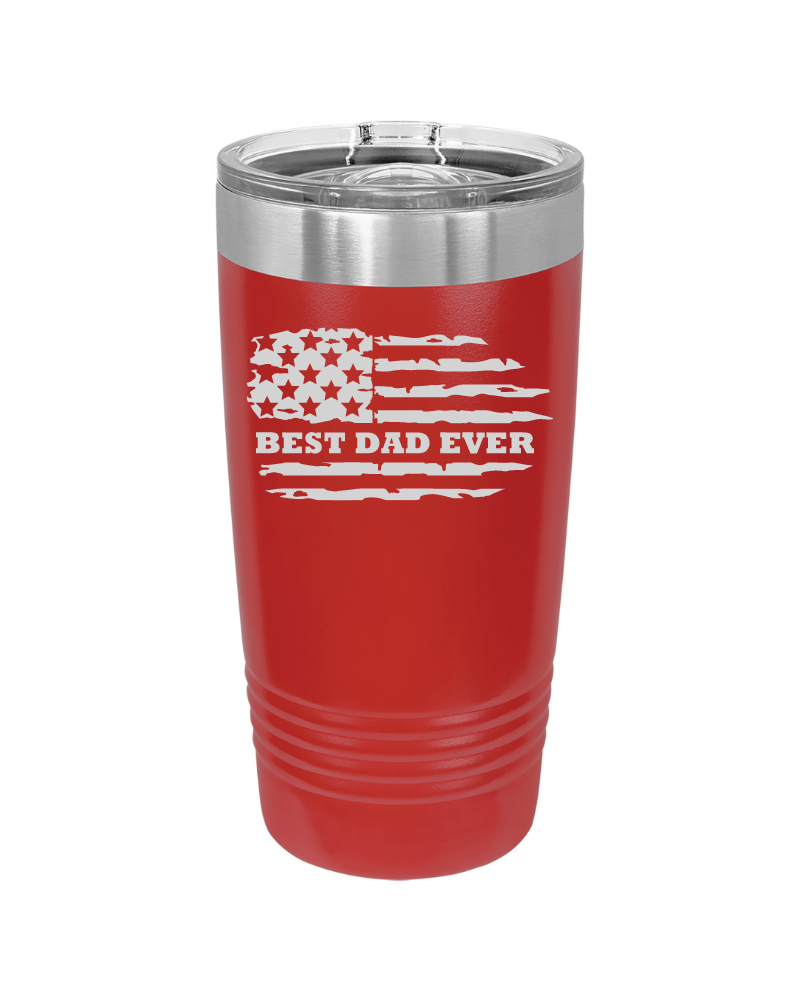 Best Dad Ever American Flag 20oz Tumbler