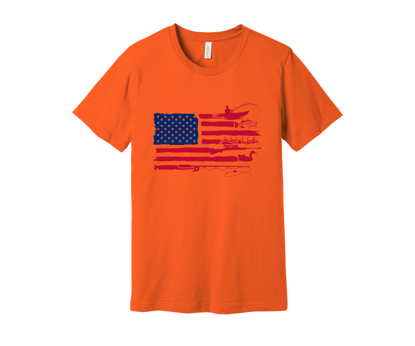 American Flag Hunting and Fishing Shirt