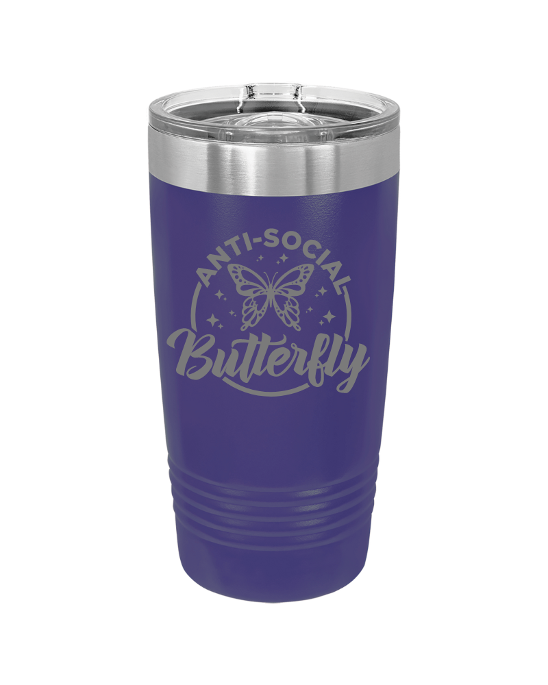 Anti-Social Butterfly Tumbler