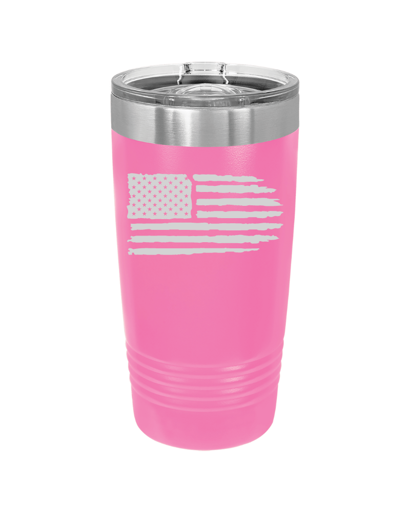 Tattered American Flag 20oz Tumbler