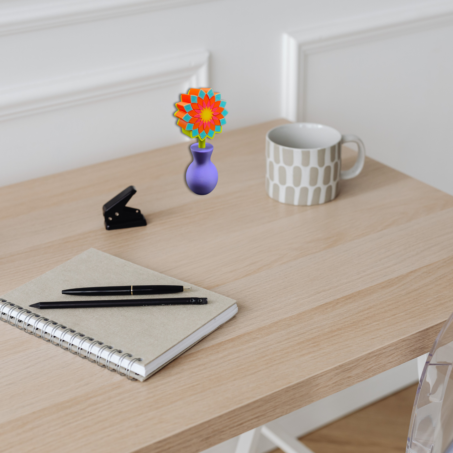 Pixel Flower Fidget with Vase (Large)