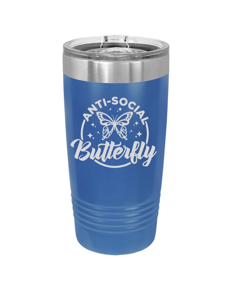 Anti-Social Butterfly Tumbler