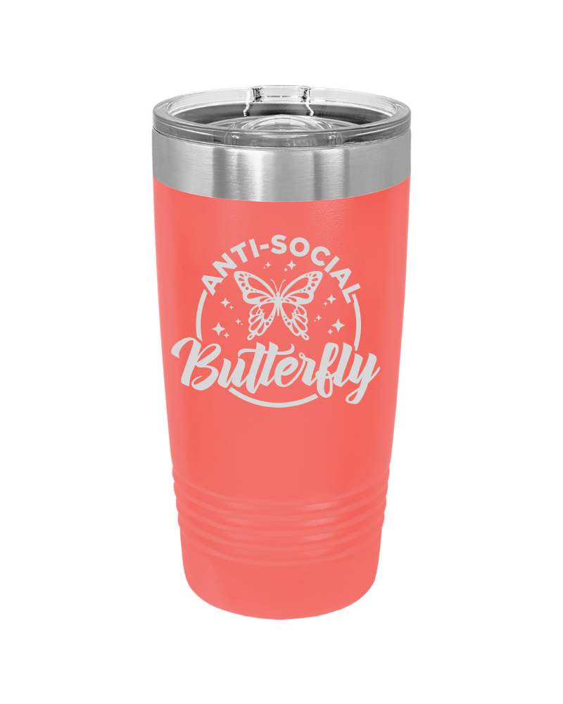 Anti-Social Butterfly Tumbler