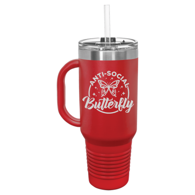 Anti-Social Butterfuly 40 oz Tumbler