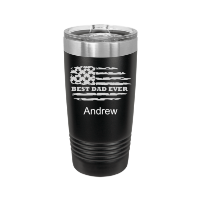 Best Dad Ever American Flag 20oz Tumbler