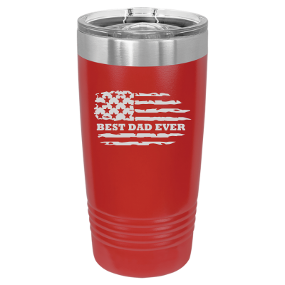 Best Dad Ever American Flag 20oz Tumbler