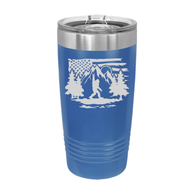 Big Foot Rock On American Flag 20oz Tumbler