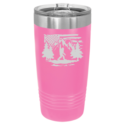 Big Foot Rock On American Flag 20oz Tumbler