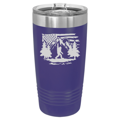 Big Foot Rock On American Flag 20oz Tumbler
