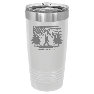 Big Foot Rock On American Flag 20oz Tumbler