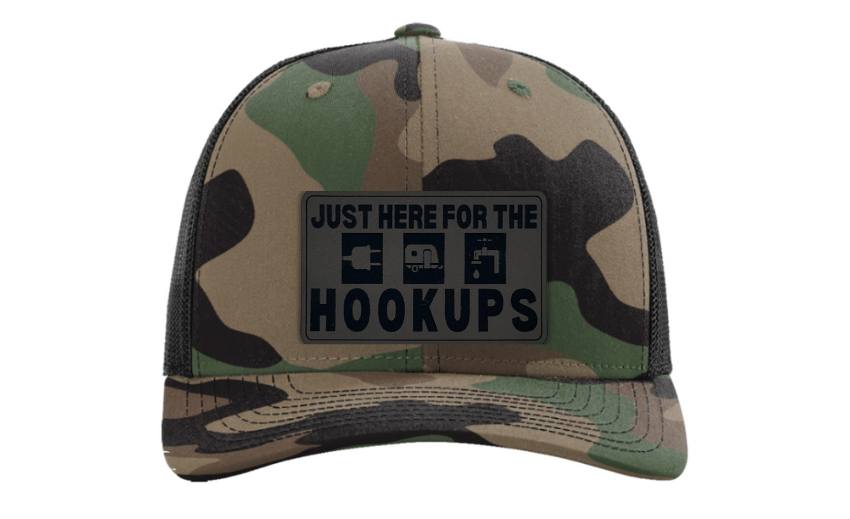 Just Here for the Hookups | Camping & RV Life Hat