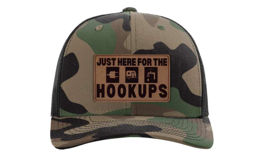 Just Here for the Hookups | Camping & RV Life Hat