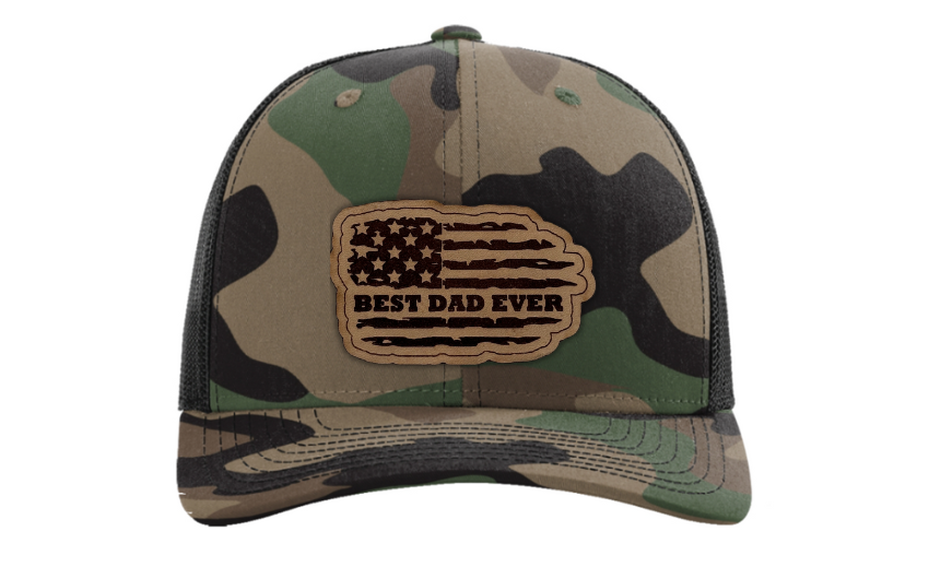 Best Dad Ever American Flag Hat