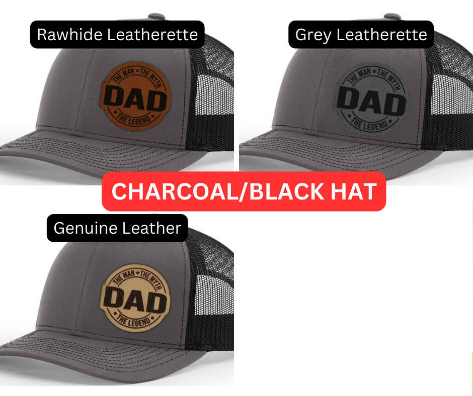 Dad the Man the Myth the Legend (circle patch) Hat