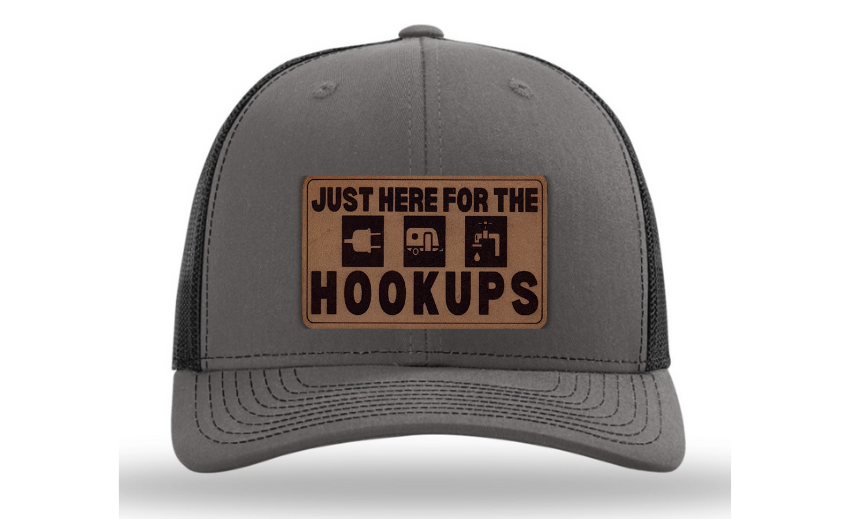 Just Here for the Hookups | Camping & RV Life Hat