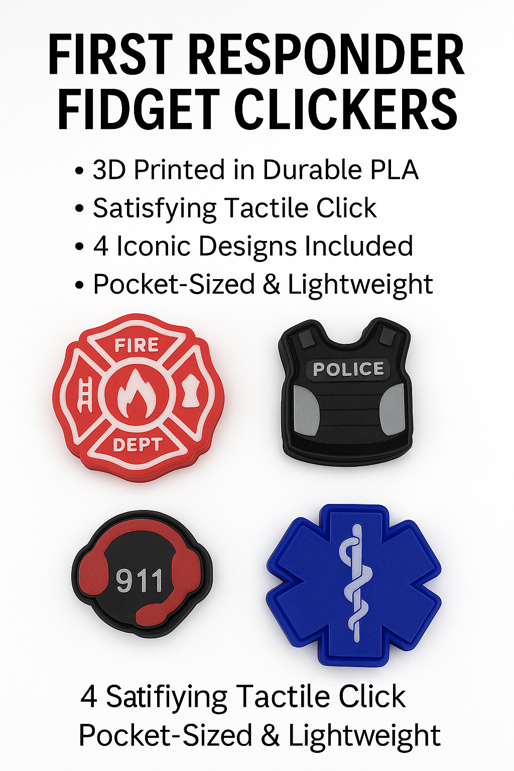 First Responders Fidget Clickers