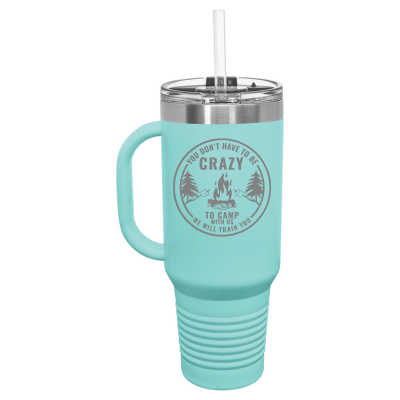 Crazy Camping Friends 40oz Travel Mug