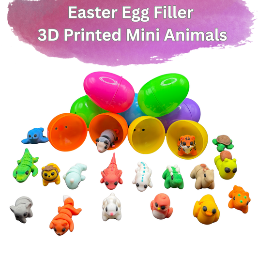 Mini Articulated Animals with Easter Eggs