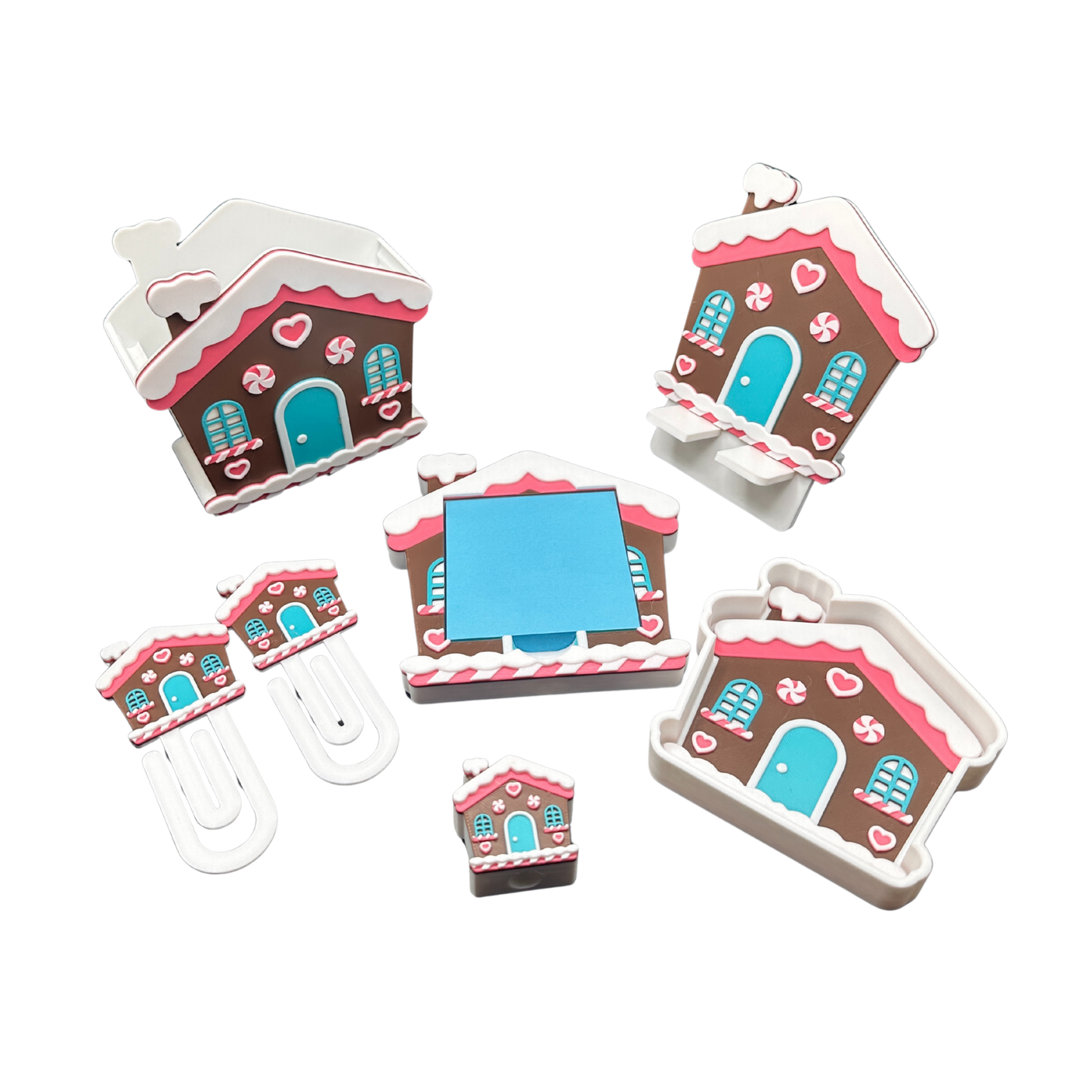 Gingerbread House Desk Set