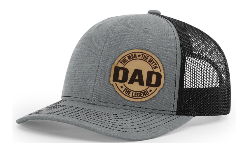 Dad the Man the Myth the Legend (circle patch) Hat