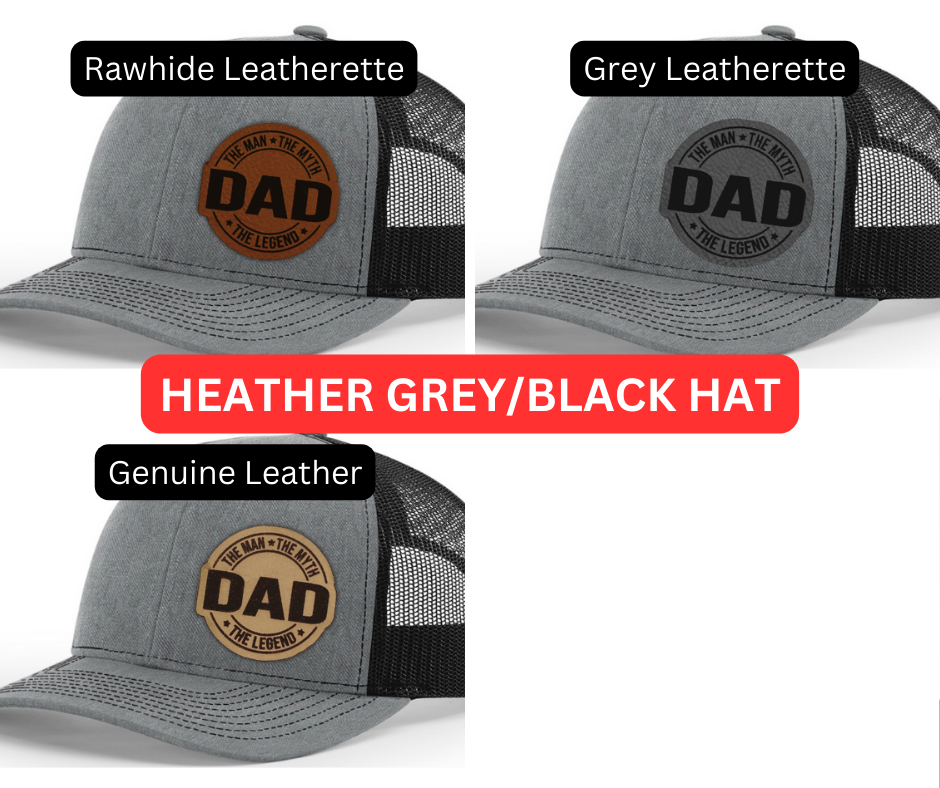 Dad the Man the Myth the Legend (circle patch) Hat