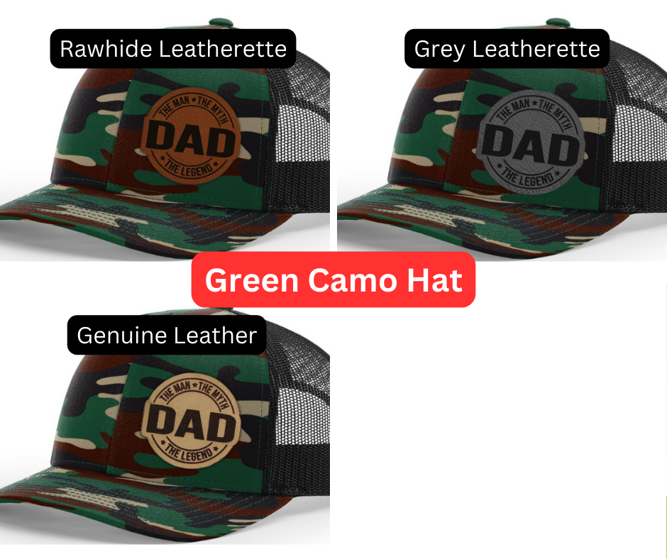 Dad the Man the Myth the Legend (circle patch) Hat