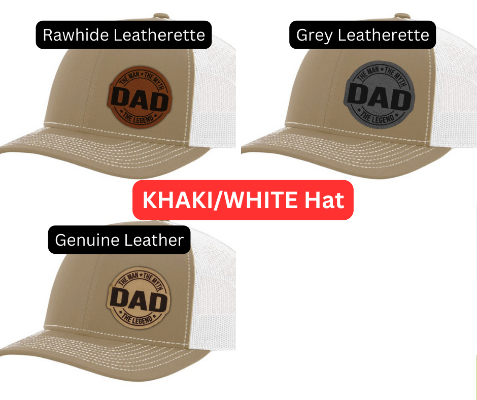 Dad the Man the Myth the Legend (circle patch) Hat