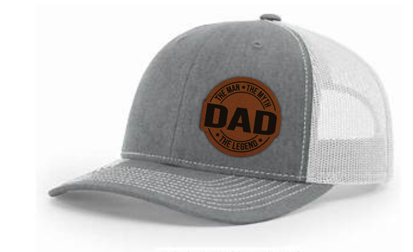 Dad the Man the Myth the Legend (circle patch) Hat