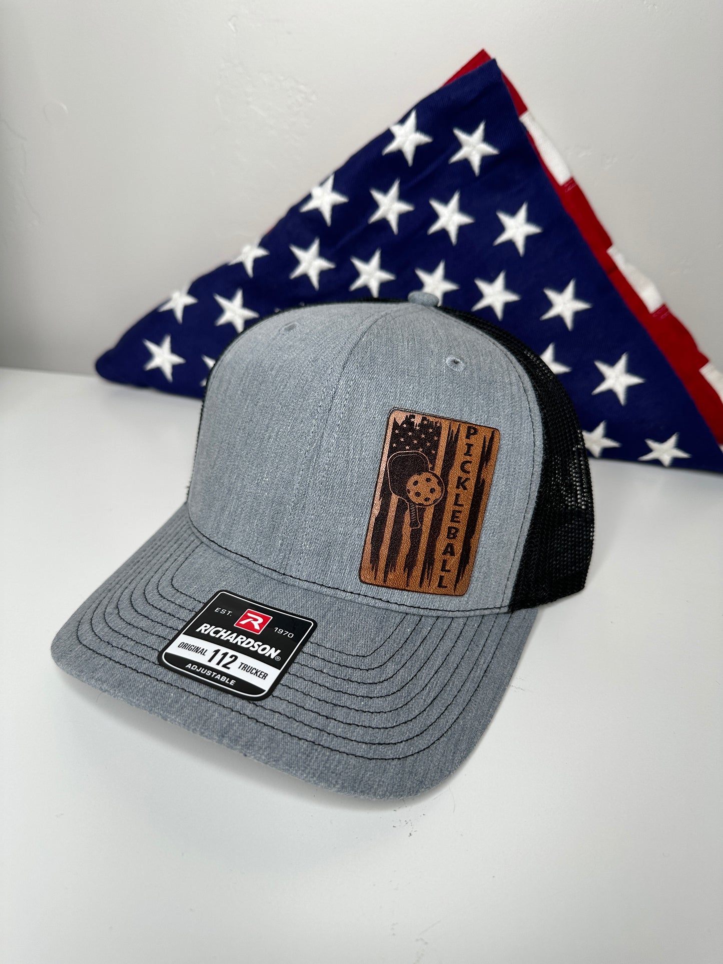 Pickle Ball American Flag Hat