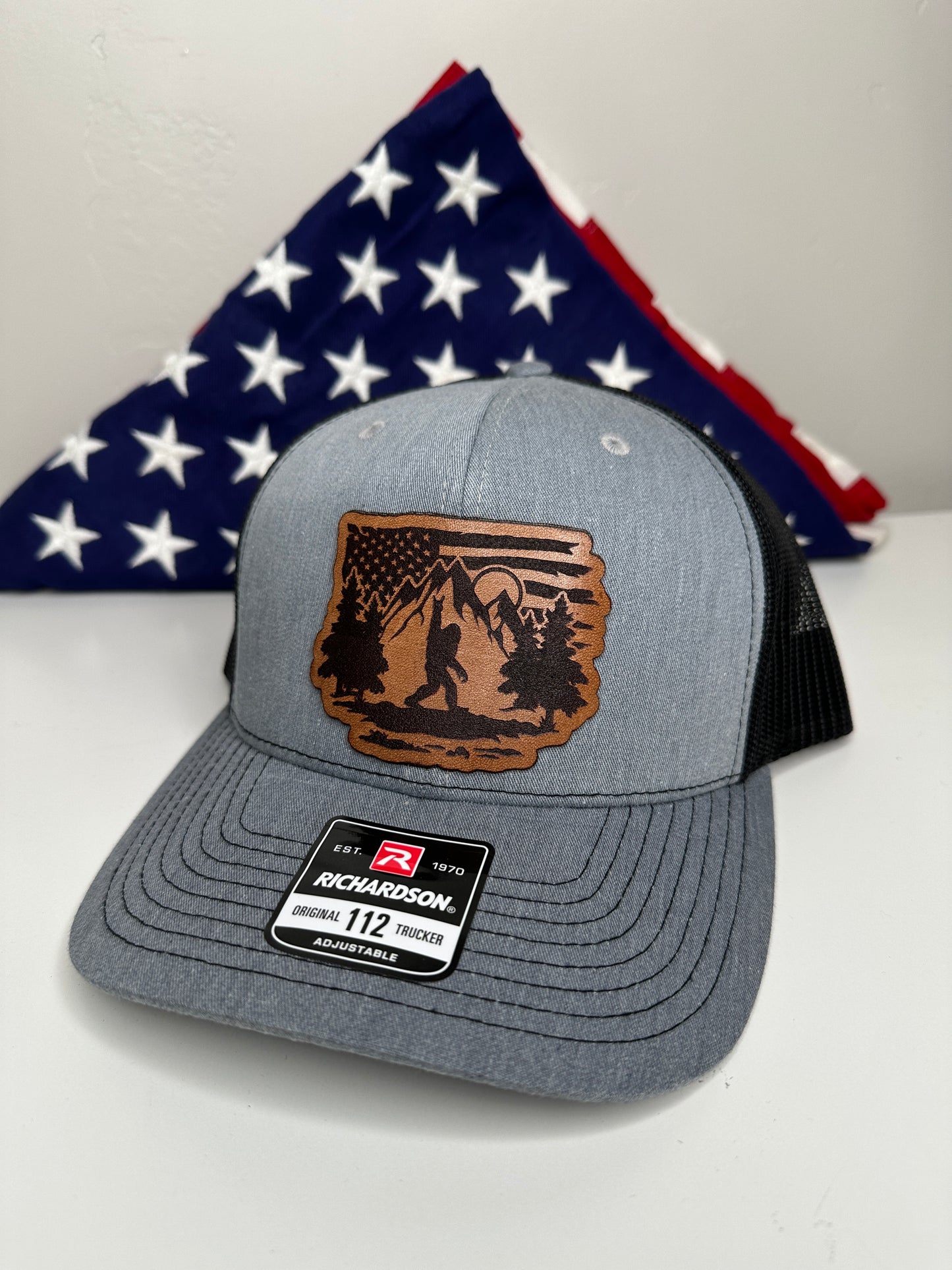 Big Foot Rock on With American Flag Hat