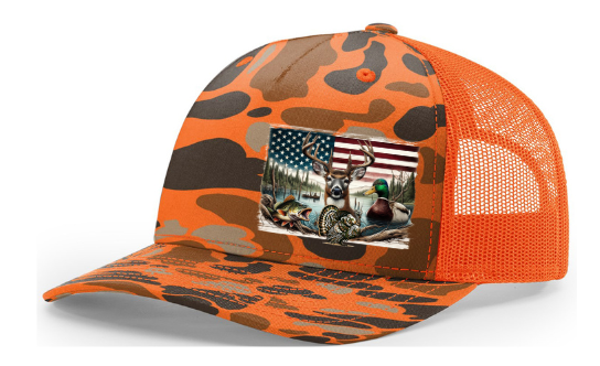 American Flag Wildlife Hat