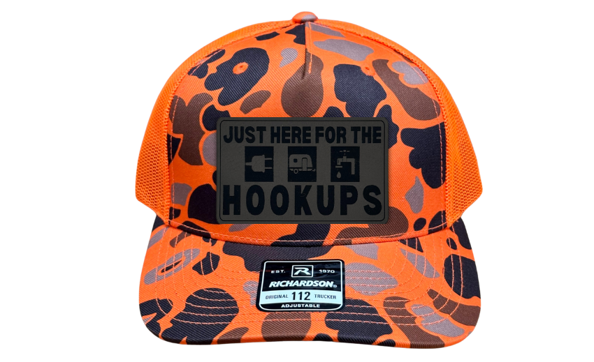 Just Here for the Hookups | Camping & RV Life Hat