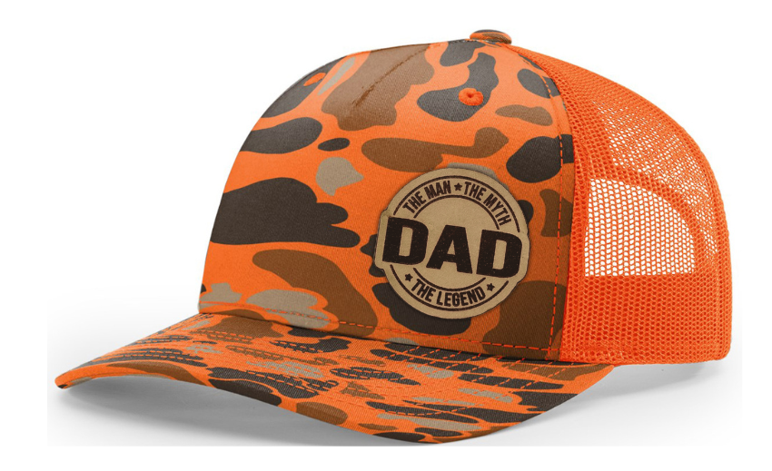 Dad the Man the Myth the Legend (circle patch) Hat