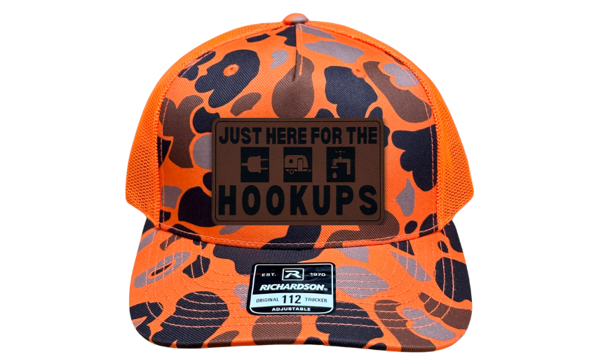 Just Here for the Hookups | Camping & RV Life Hat