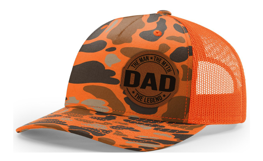 Dad the Man the Myth the Legend (circle patch) Hat