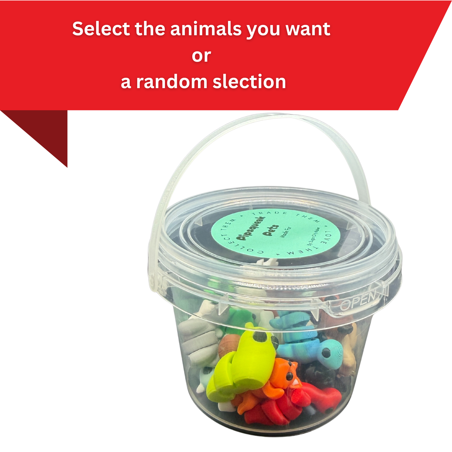 Pipsqueak Pets Bucket (10, 20, 30 or 40)